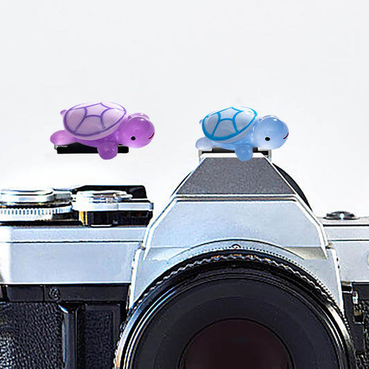 Camera Hot Shoe Cover, Cute Hot Shoe Cap, Hot Shoe Protector Compatible with Sony Fujifilm Fuji Canon Nikon Pentax Leical Panasonic (Blue & Purple