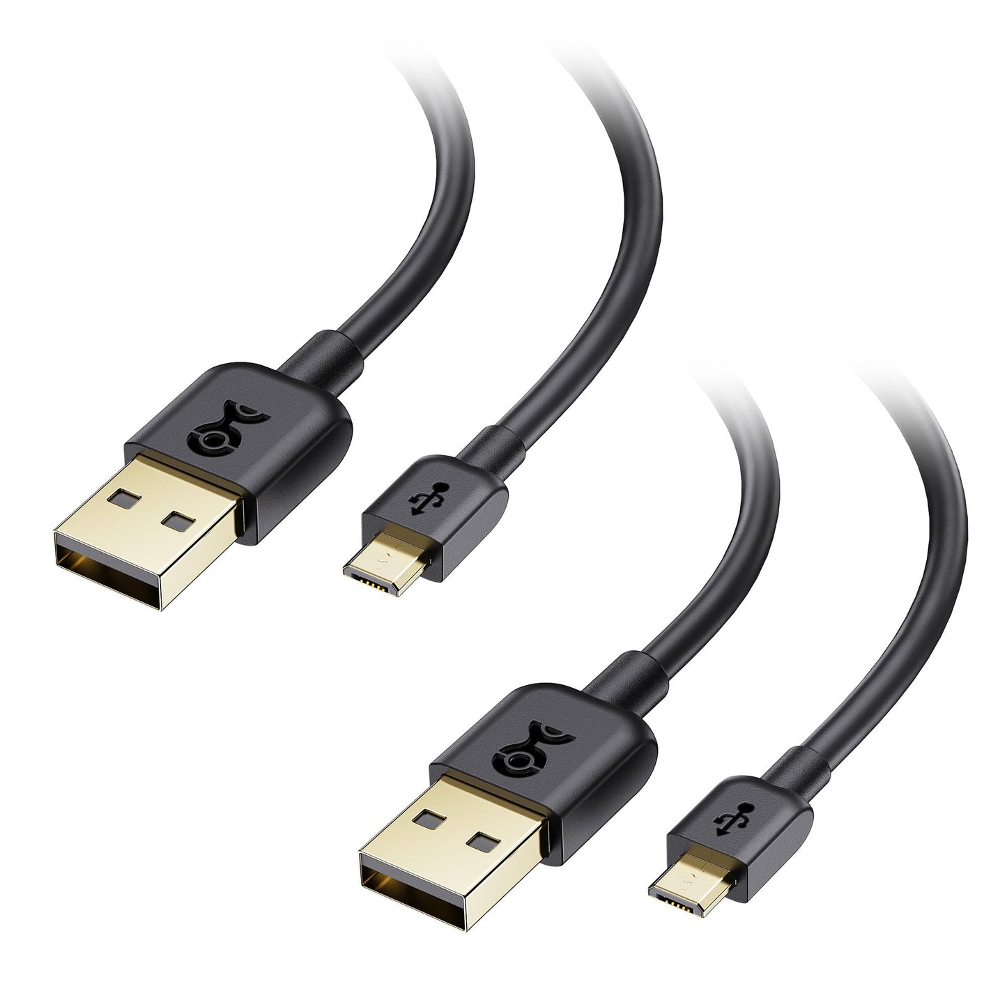Cable Matters 2-Pack Micro USB to USB A Cable - 6ft, 3A/15W MicroUSB Charging Cable with Micro-B 2.0 Connector for Android Phones, Tablet, PS4