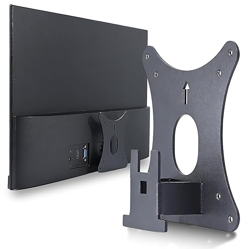 27M Monitor Arm/Mount VESA Bracket Adapter Compatible with HP Pavilion 22" 24" 27" Monitor(Fits 22M, 24M,27M)- 75x75mm to 100x100mm Black Wall Mount