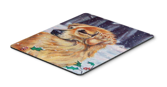 Caroline's Treasures 7381MP Golden Retriver Holly Mouse Pad, Hot Pad or Trivet for Home Office Gaming Working Computers Laptop Mouse Mat,Washable