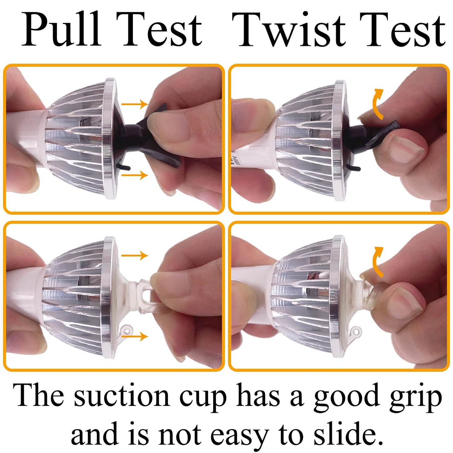 Ourtroness Light Bulb Changer Suction Cup Light Bulb Removal Tool 2 Size Bulb Remover MR16 GU10 Lamp Changer Head for Halogen Mini Track Lights