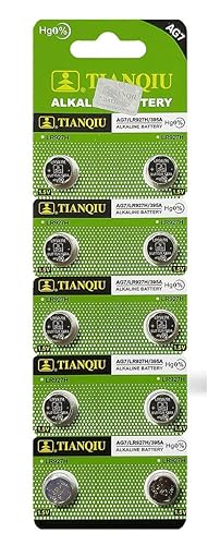 Tianqiu 10PCS Ag7 Lr927 395 Sr927Sw Alkaline Battery