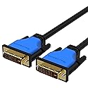BlueRigger DVI to DVI Monitor Cable (10FT, 24+1 Dual Link, Digital Video Cable, Male to Male) - for Gaming, DVD, Laptops, HDTV and Projector