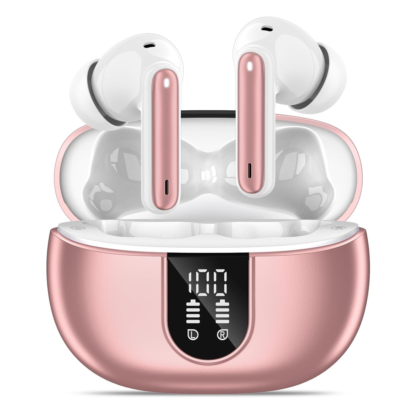 Wireless Earbuds, Bluetooth 5.3 Headphones 40Hrs Playtime Deep Bass Stereo
