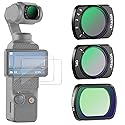 NEEWER Magnetic ND Filter Set Compatible with DJI Osmo Pocket 3 Creator Combo Accessories, Variable Neutral Density ND2-32 CPL Polarizing Black