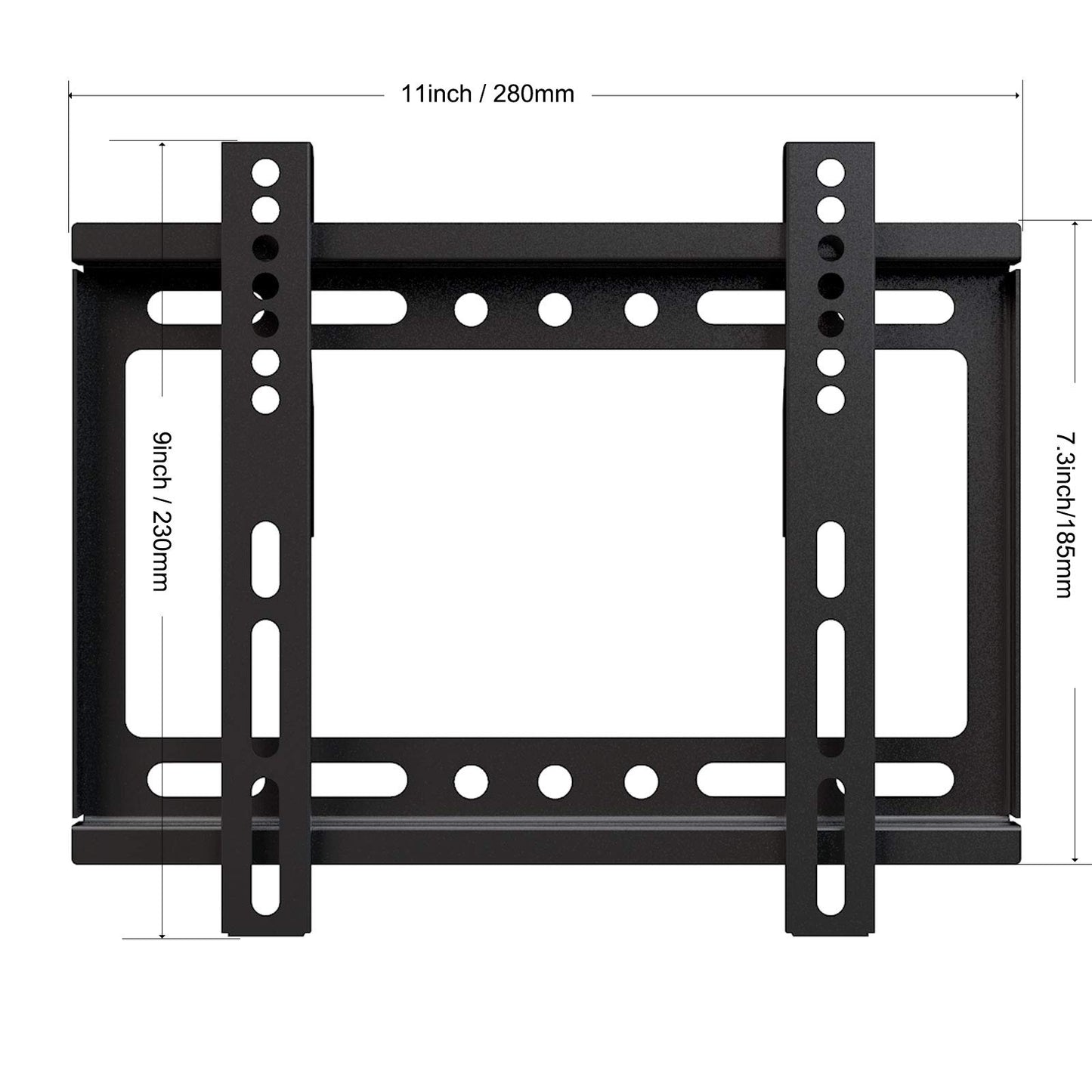 TV Wall Mount, Ultra Slim Articulating Heavy-Duty Bracket Fixed Low Profile for 20 22 24 32 39 40 14-42 inch LED OLED LCD Monitor Flat Screen Plasma