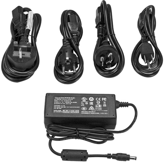 StarTech 12V Power Adapter, Replacement 12V DC Power Adapter (SVA12M5NA)