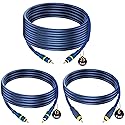 VISTRIC RCA Cable, 12ft,1-RCA Male to 1-RCA Male, Shielded, Gold-Plated Connectors, for Speakers/Subwoofers, Amplifiers, Home Theater Receivers, HDTV
