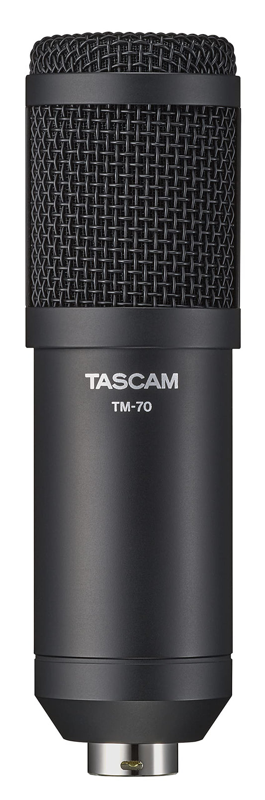 Tascam Dynamic Microphone for Broadcast Microphone for Professional Podcasting and Live Streaming (TM-70), Black