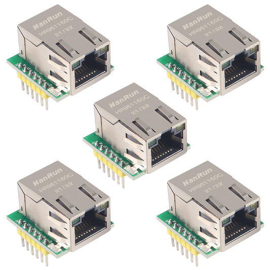 ACEIRMC W5500 SPI to LAN Ethernet Network Module TCP IP STM32 Interface 3.3V 5V for Arduino WIZ820io RC5 (5pcs)
