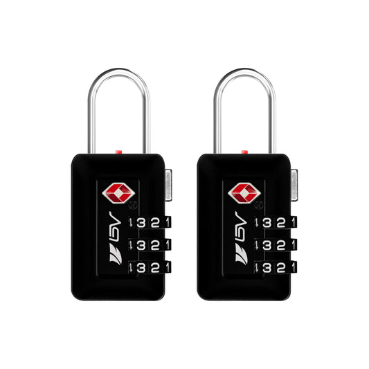 BV TSA Accepted Luggage Travel Lock, 2 Pack – Set-Your-Own Combination Locks for Suitcase, Gym Locker, Toolbox, Filing Cabinets & Bags