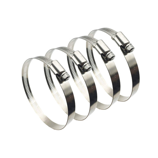 EesTeck 4Pcs 3" Adjustable 304 Stainless Steel Duct Clamps Hose Clamp Pipe Clamp Air Ducting Clamp worm drive hose clamps ?65mm-89mm?