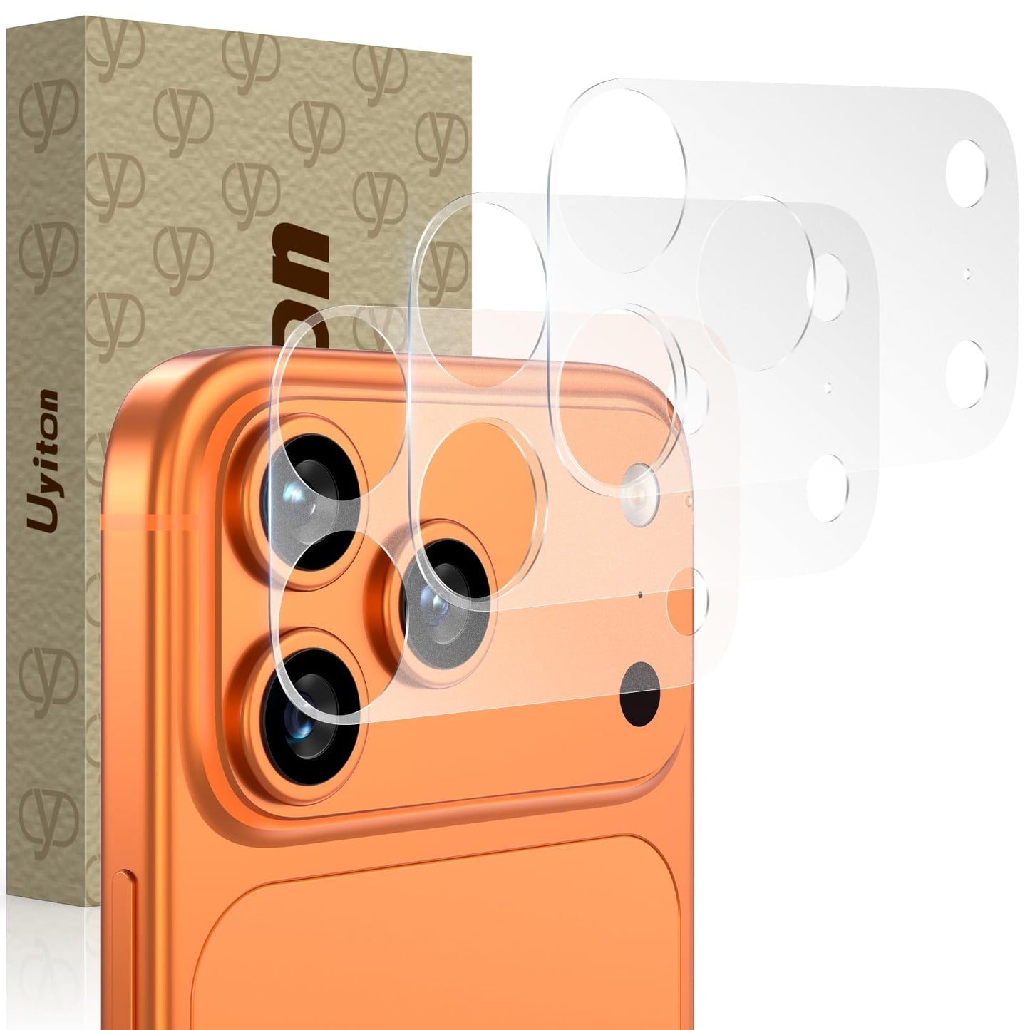 Uyiton 3 Pack for iPhone 17 Pro Camera Plateau Protector - Matte