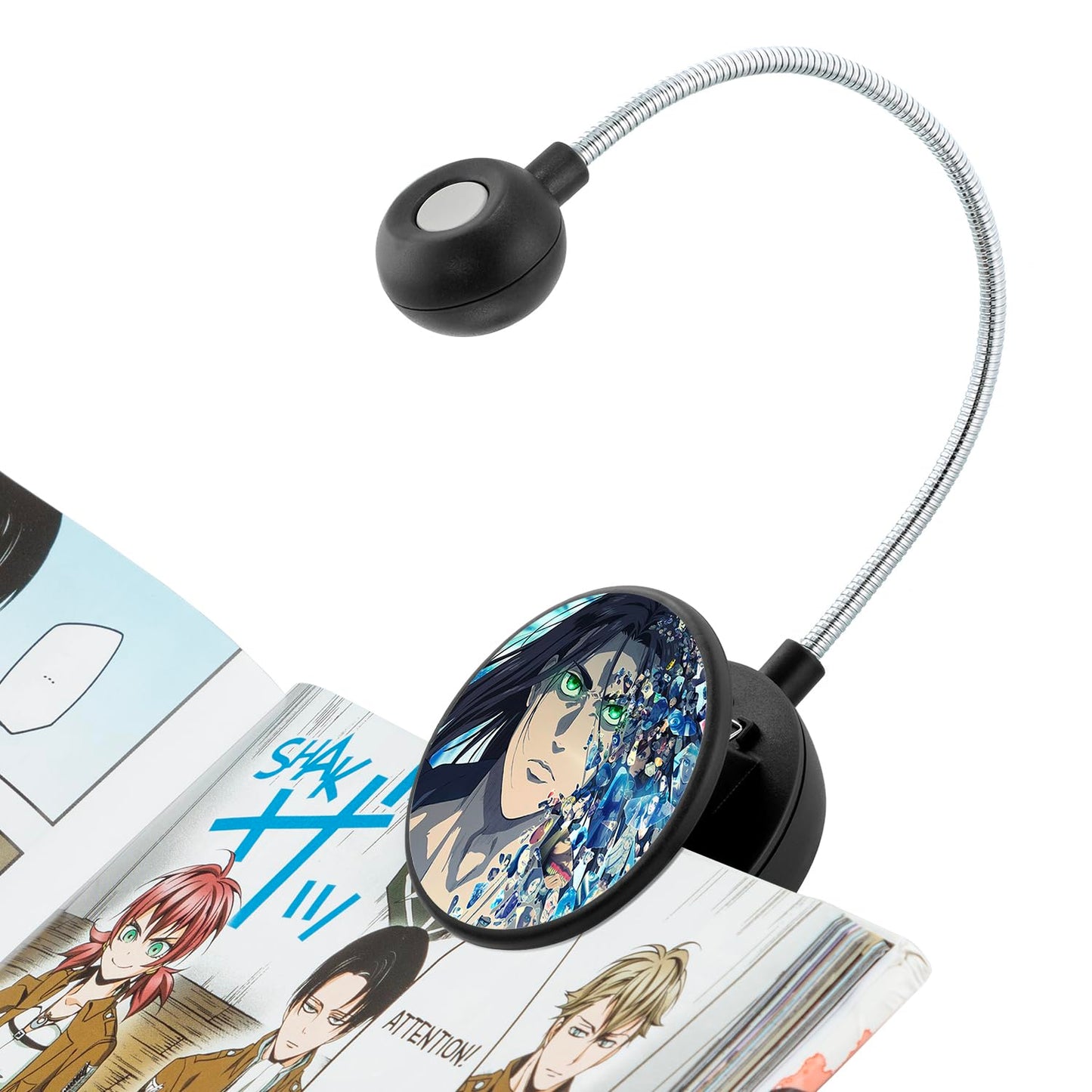 WITHit Clip On Book Light - Dimmable LED Reading Light for Books and eBooks, Reduced Glare, Portable, Cute Bookmark Light for Kids & Adults, Batteries