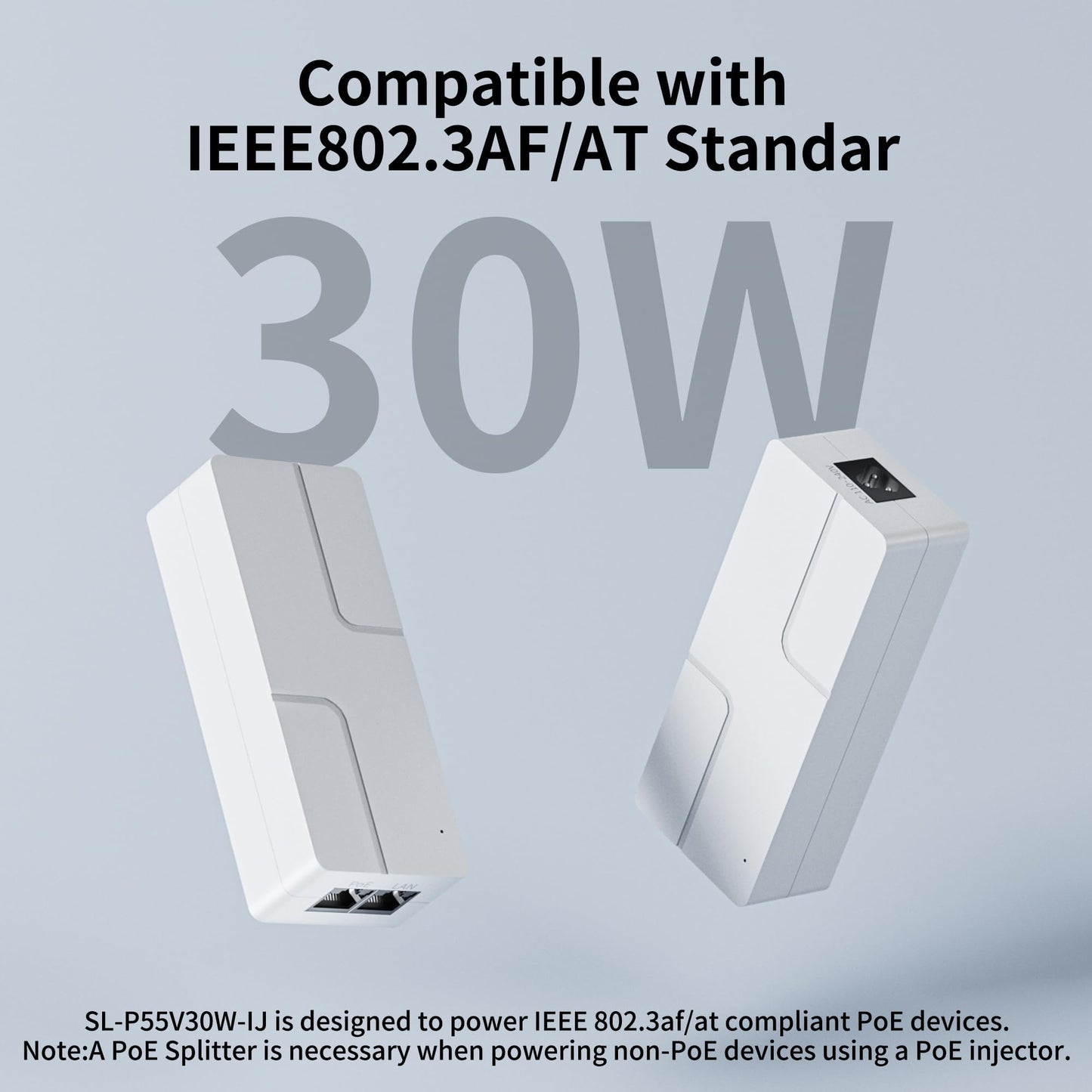 2.5Gb PoE+ Injector, 30W