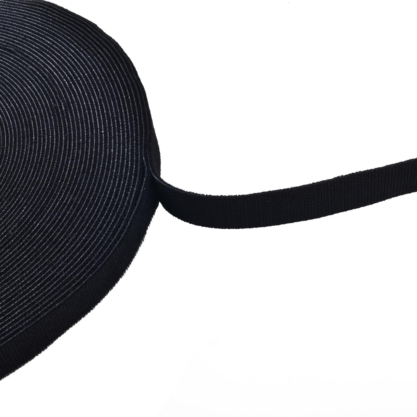 ZipTie.com 3/4-inch Black Hook and Loop, 6-lb Tensile Strength, 25 Yards