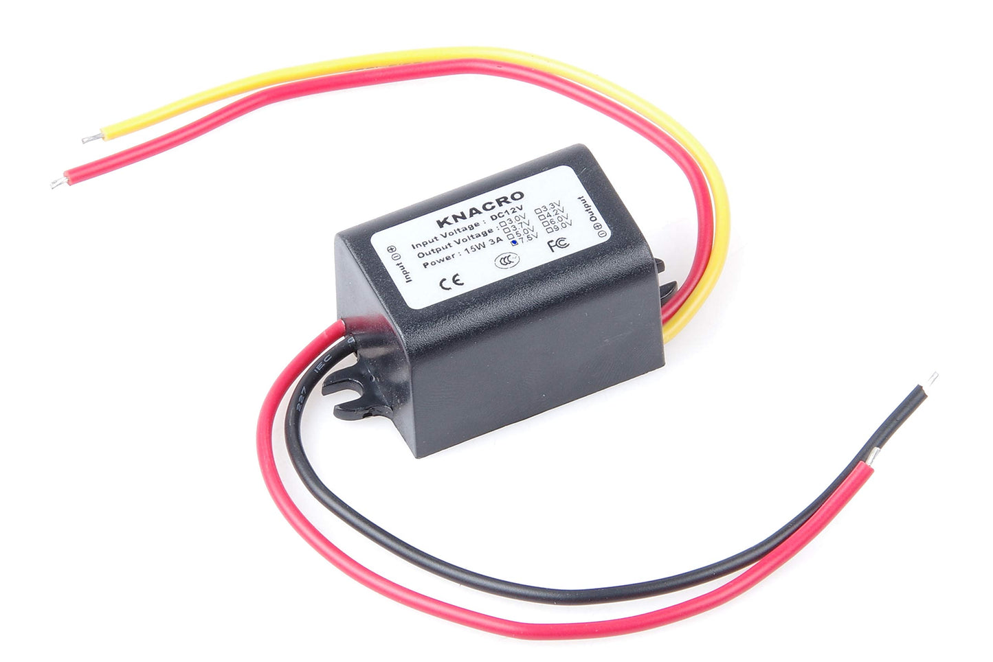 KNACRO DC-DC 12V to 7.5V 3A Step-Down Power Supply Module Car Power Converter Module Synchronous Buck Over-Temperature Over-Current Short Circuit…
