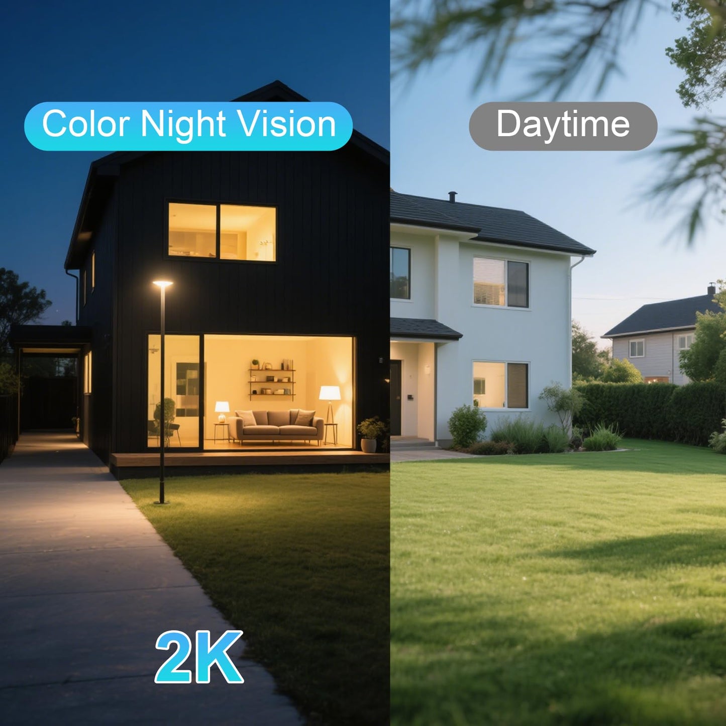 Vearoat 4G LTE Cellular Security Camera Outdoor System, Lifetime Free Unlimited Data,Wireless Solar Security Camera Built in SIM Card, 360° Live View