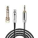 Replacement Headphone Audio Cable Compatible for K240, K240S, K240MK II Q701 K702 K141 K171 K181 K271s K271 MKII M220 Pioneer HDJ-2000 Headphones…