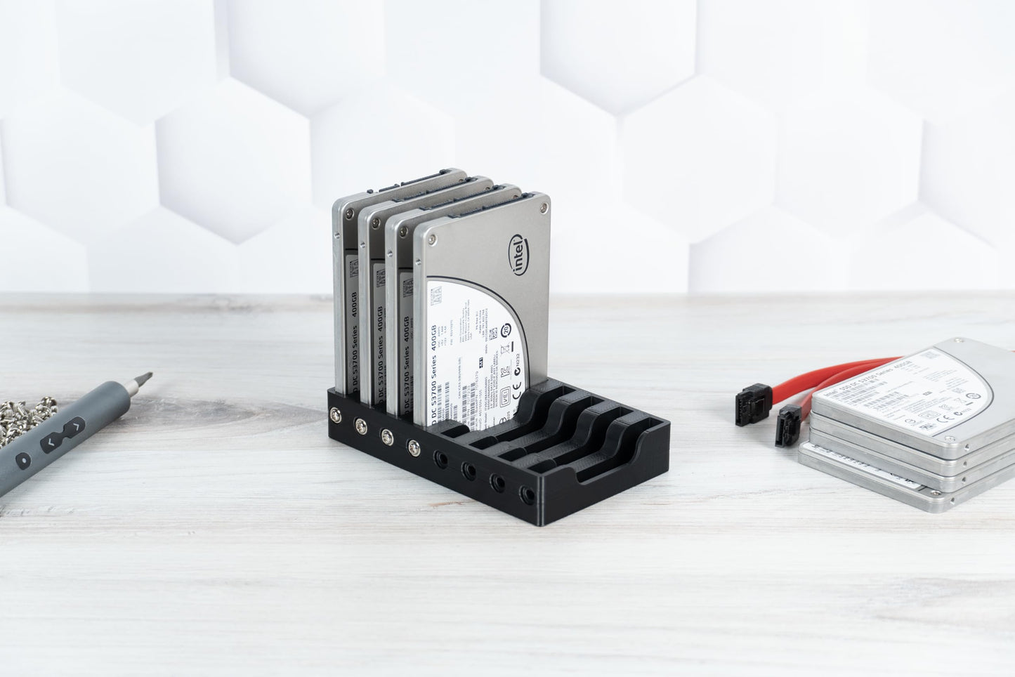 Hard Drive Rack for SSD 2.5", 8 Bay, 7mm Hard Drive, SSD Hard Drive Caddy, HDD Rack, Hard Drive Case