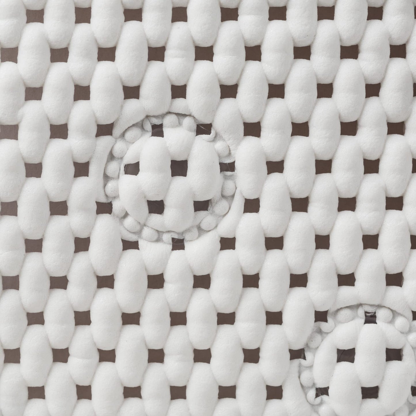 Duck Brand Softex Shower Mat, Machine Washable, 21 x 21 Inches, White, Skid Resistant (285154)