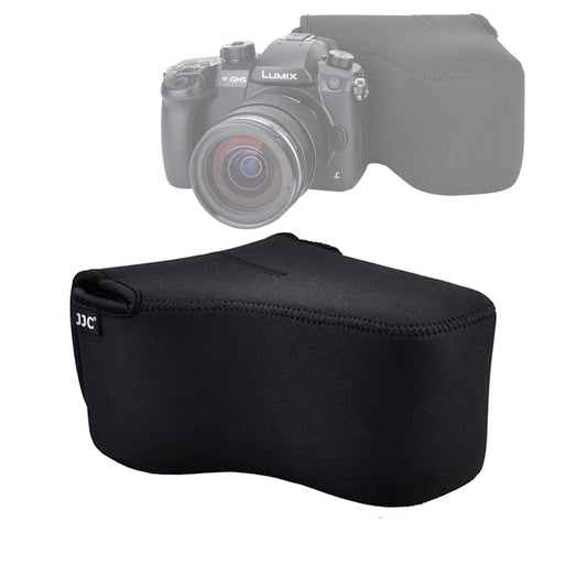 JJC Ultra Light Neoprene Camera Case Pouch Bag for Canon EOS R EOS RP +24-105mm Lens, 80D 70D 750D +18-135/17-85/18-55mm, Nikon D7500 D7200 D5500