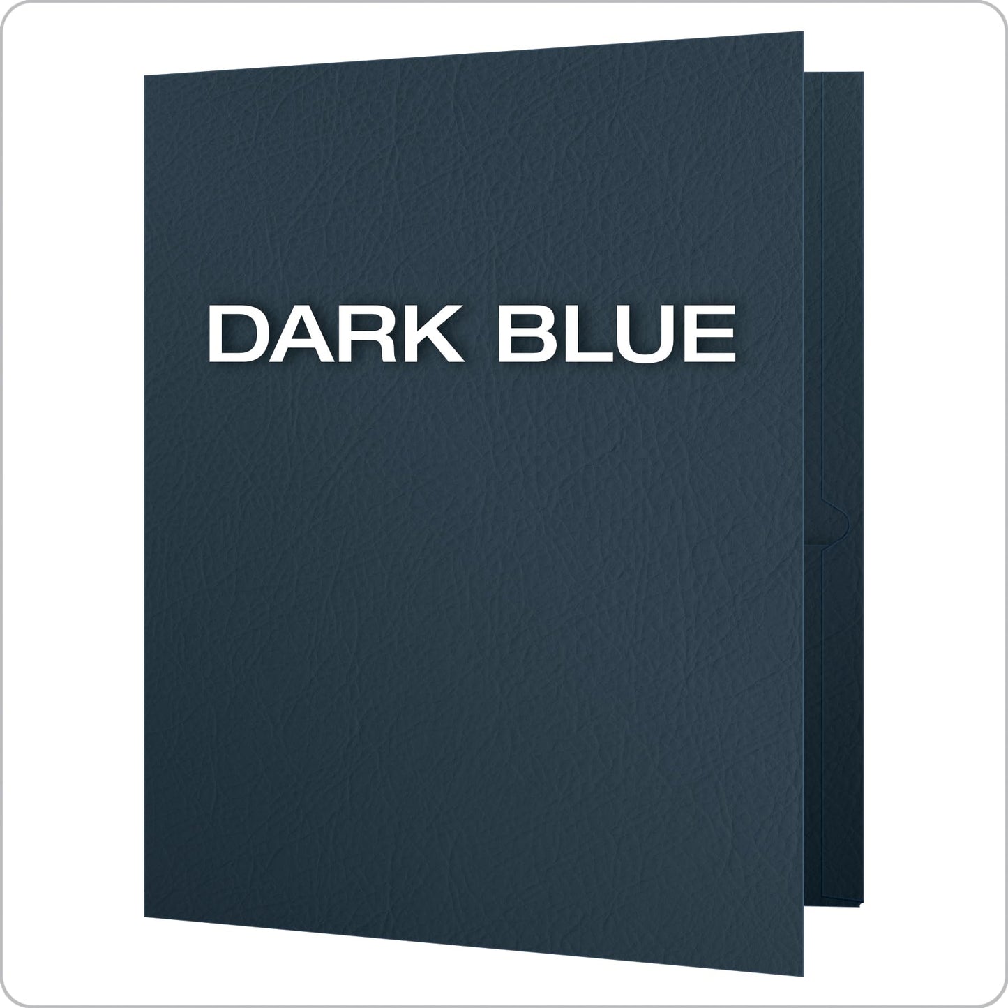 Oxford Twin-Pocket Folders, Textured Paper, Letter Size, Dark Blue, Holds 100 Sheets, Box of 25 (57538EE)