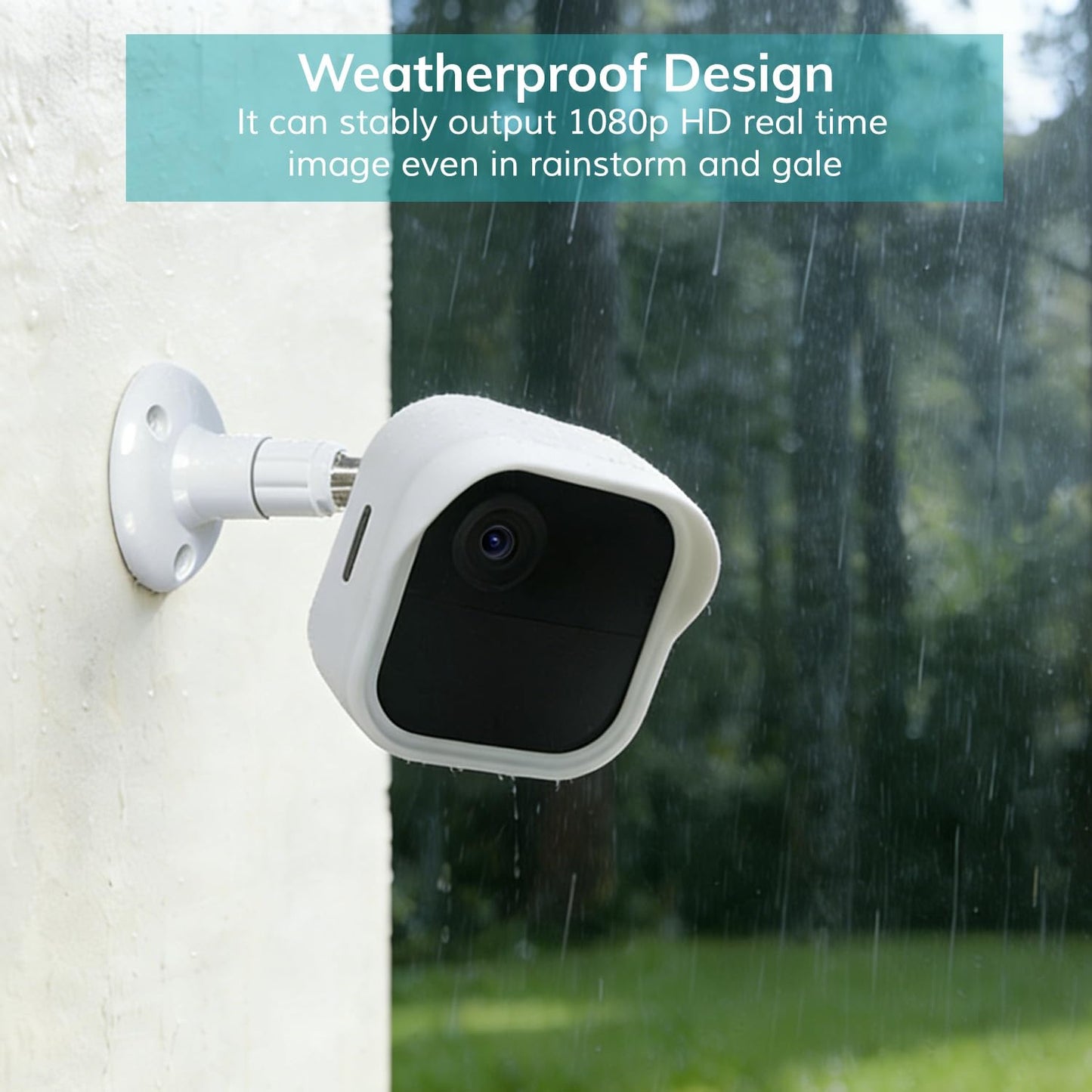 Blink Outdoor 4 Camera Wall Mount, 5 Pack Weatherproof Protective Housing and 360 Degree Adjustable with Blink Sync Module Outlet Mount for Blink