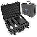 CASEMATIX Microphone Case Compatible with Shure & Sennheiser Wireless Mic Systems - Hard Shell Travel Case with Custom Foam for Mics, Receivers