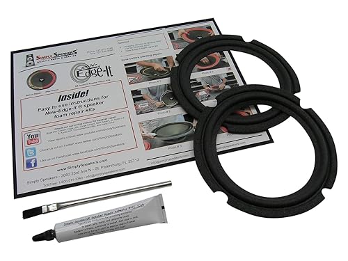 Simply Speakers 6.5 Inch Foam Speaker Repair Kit Compatible with JBL Control 5, Pro 8, TLX-121, FSK-6.5JBL (Pair)