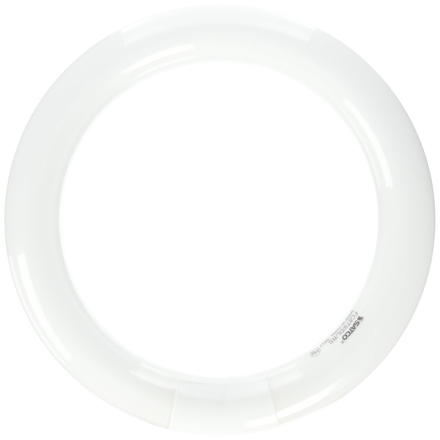 Satco S6501 6500K 22-Watt 4 Pin T9 Circline Lamp, Daylight