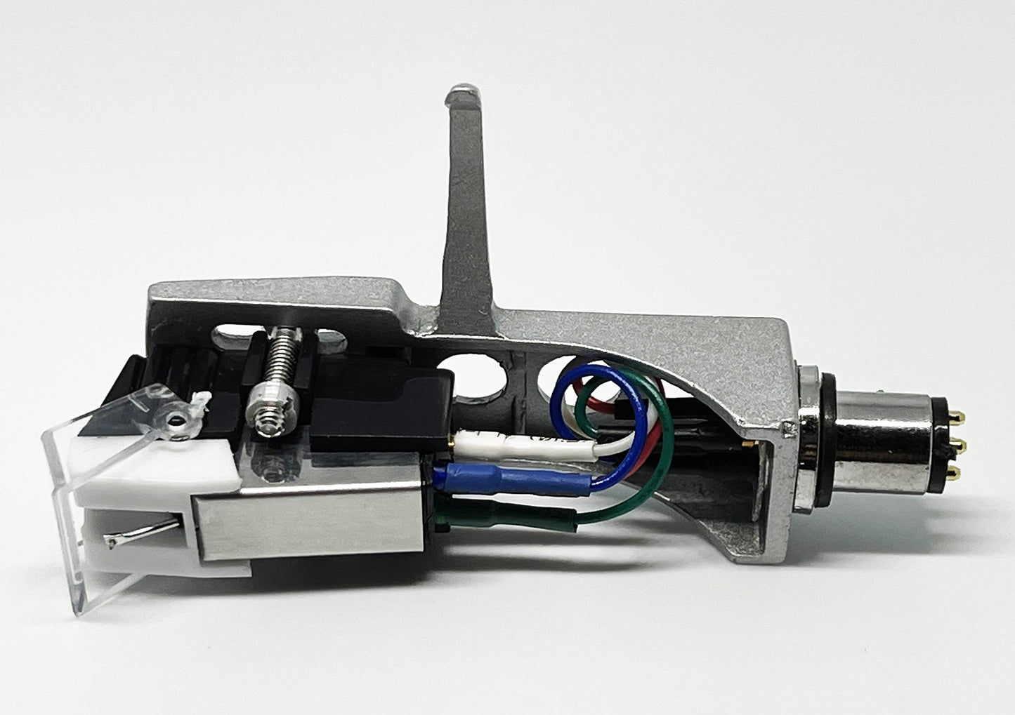 Cartridge and Stylus, Conical needle and Silver Headshell HSSS with mounting bolts for Numark TT1625, TT1520, TT100, TT, TT1, TT2, Limit