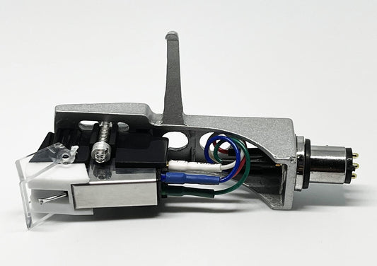 Cartridge and Stylus, Conical needle and Silver Headshell HSSS with mounting bolts for Numark TT1625, TT1520, TT100, TT, TT1, TT2, Limit