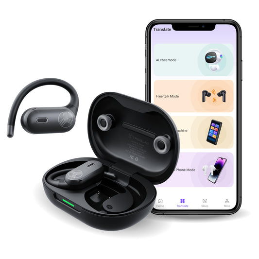 TREBLAB X-Smart AI Wireless Bluetooth Translation Earbuds - Gaming Mode, 4 Mics, Siri/Google Assistant, IPX5 Water Resistant, 65ms Low Latency, Touch…