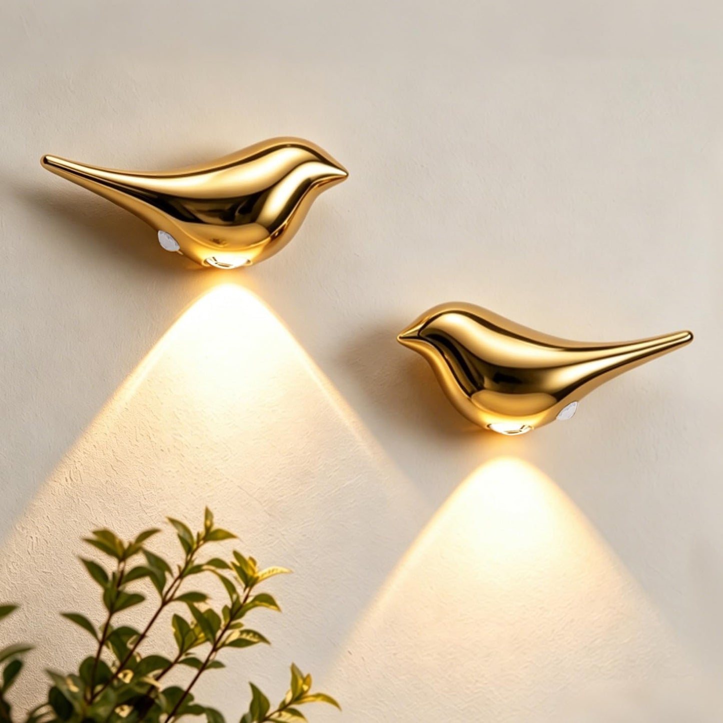 OLISHALIGHT Motion Sensor Wall Light: 1200mAh Rechargeable Night Light Set of 2 Magnetic Stair Lights Indoor Wireless Small Night Light for Kids