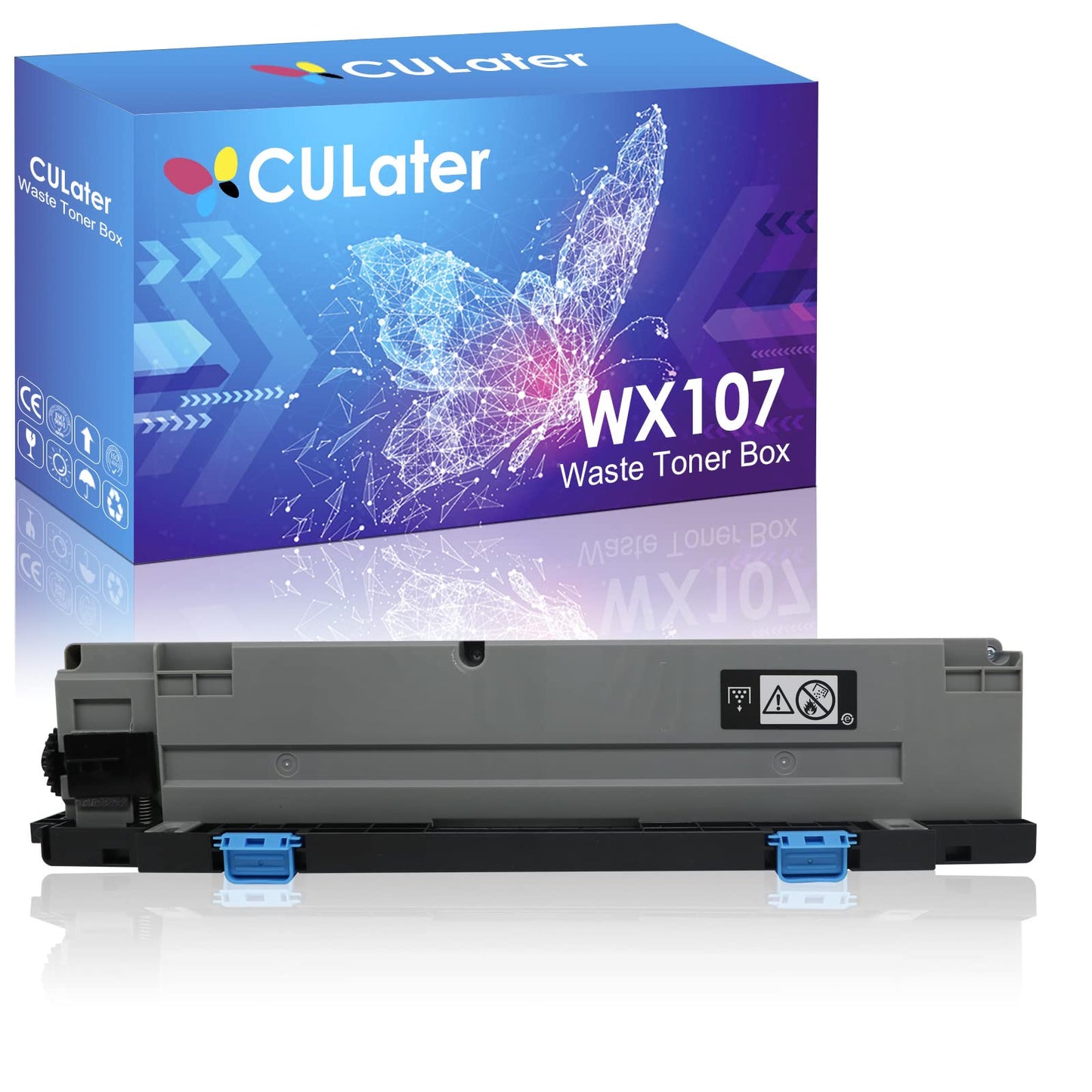 CULater WX-107 Compatible Waste Toner Box Replacement for WX107 Waste Toner Container for Konica Minolta Bizhub C250i C300i C360i C450i C550i C650i