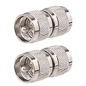 UHF PL-259 Coaxial Adapter 2 PCS - UHF Male RF Connector for CB & Ham Radios, Antennas, and Communication Equipment
