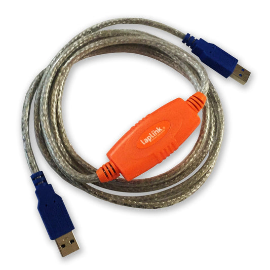 LAPLINK - USB 3.0 Super Speed Transfer Cable - USB Data Transfer Cable PC to PC - Compatible with PCmover Migration Software (not Included)