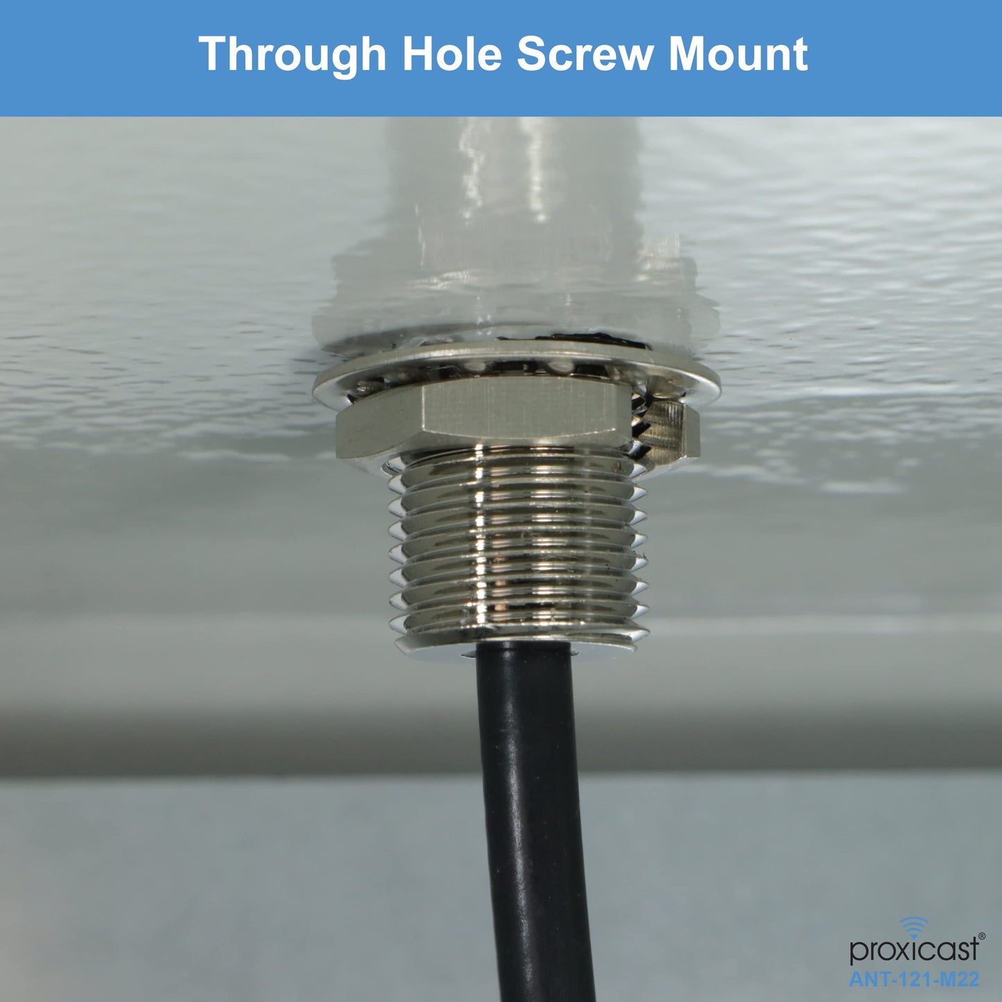 Proxicast Vandal Resistant 2x2 MIMO Low Profile 4G/5G Omni-Directional Screw Mount Antenna - 10 ft Coax Leads - for Cisco, Cradlepoint, Digi, Pepwave