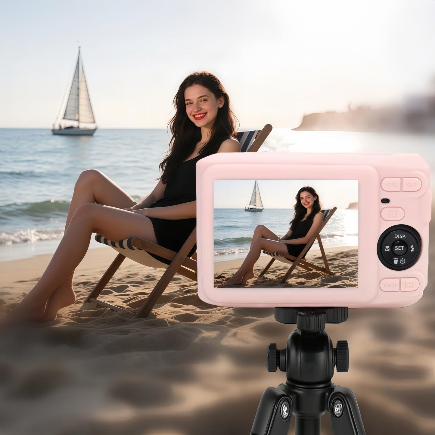 SZHSYJY Case for Kodak PIXPRO FZ45, FZ45 Accessories: Soft Silicone Protective Case with Removable Lens Cover, Includes 2 Screen Protectors and 1