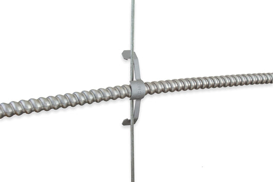 Prime Cable Management Conduit Cable Support Clip to Ceiling Wire, Threaded Rod & Flanges. Heavy Duty Spring Steel Clip 50 Pack