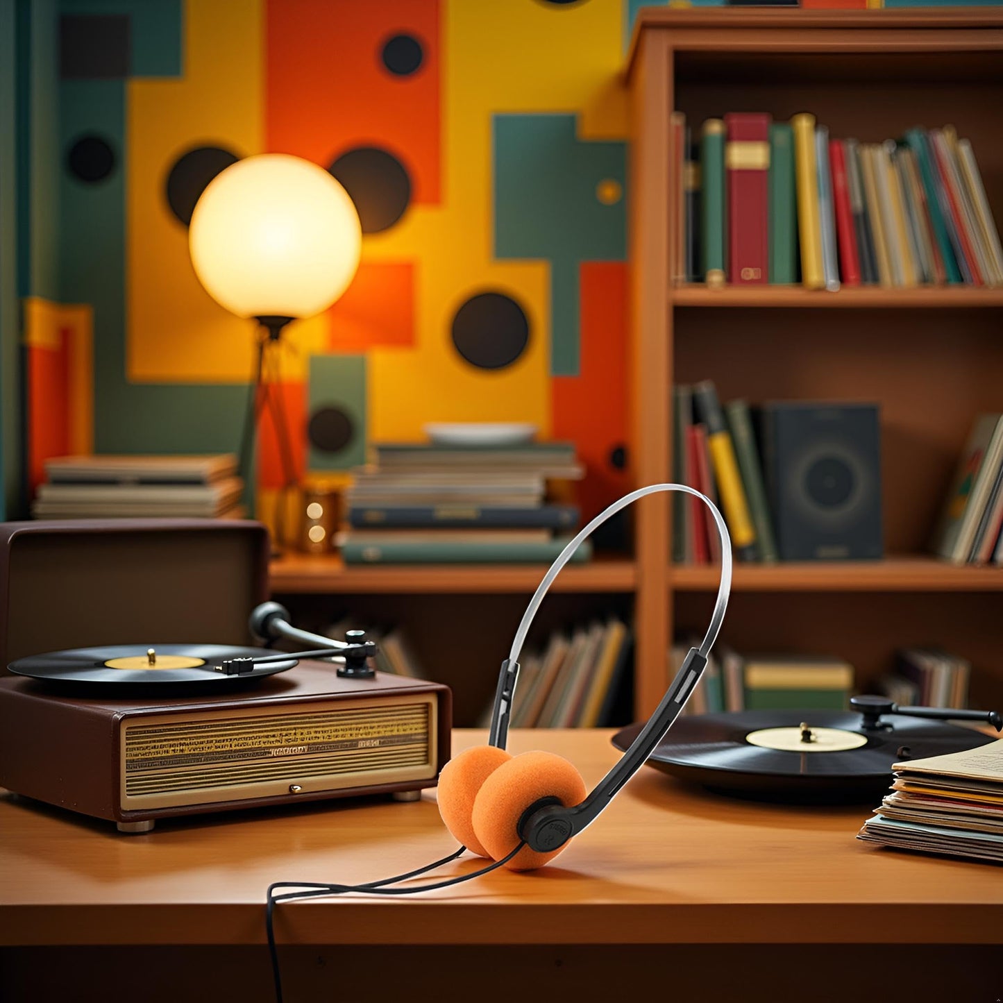 Retro Over-Ear Headphone,Vintage Feelings Underwire Headphones,Retro Lightweight Earphones,Hi-Fi Stereo Earphone Headset,Headphone,for Most Mobile…