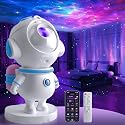 Astronaut Galaxy Star Projector Light, Aurora LED Night Light Lamp for Bedroom,Adults Kids Room Decor, Space Starry Nebula Ceiling Lighting Projector