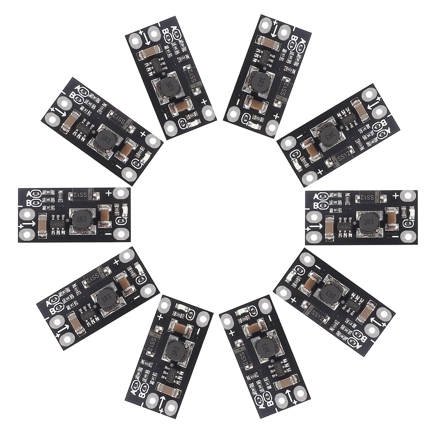 AITRIP 10PCS 1.5A Multi-Function Mini Boost Module Step Up Board 3.7V to 5V 8V 9V 12V Step Up Board with LED Indicato for DIY Electronic Voltage…