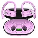 Bluetooth Headphones Noise Canceling 4 Mics Clear Call Stereo Bass Sound 60H Playtime Wireless Charging Case Over Ear Earphones LED Digital Display…