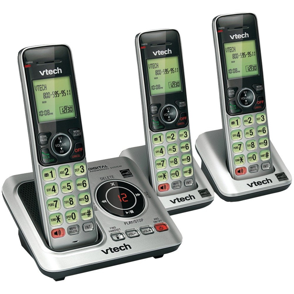 VTEVTCS66293 - VTECH VTCS6629-3 DECT 6.0 Expandable Speakerphone with Caller ID (3-Handset System)