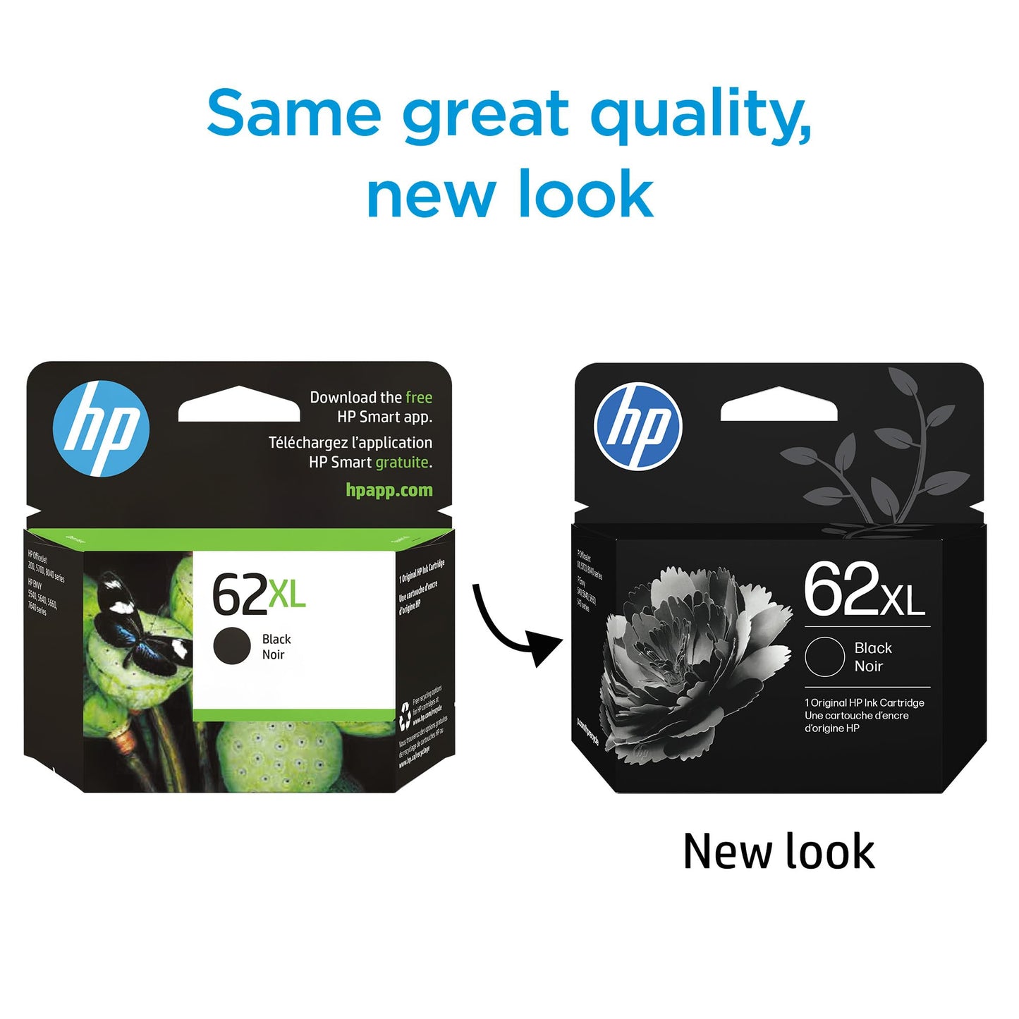 HP 62XL Black High-Yield Ink Cartridges | Works with Printer Series: Envy 5540, 5640, 5660, 7640, OfficeJet 5740, 8040, OfficeJet Mobile 200, 250 |