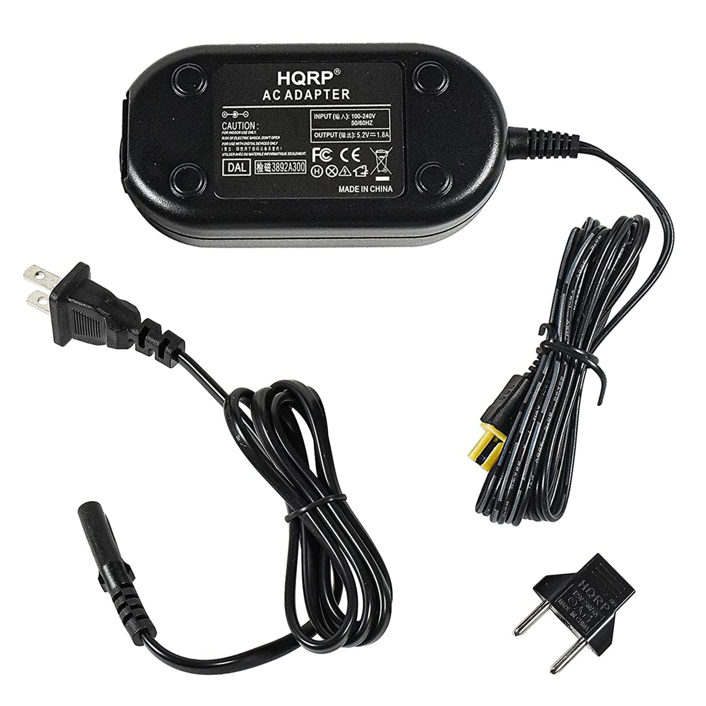 HQRP AC Adapter Charger Compatible with JVC AP-V30 AP-V30U GZ-HM300 GZ-MS230 GZ-MS230US GZ-MS230AUS GZ-MS230AU GZ-MS230BUS GZ-MS230RUS GZ-MS230U…