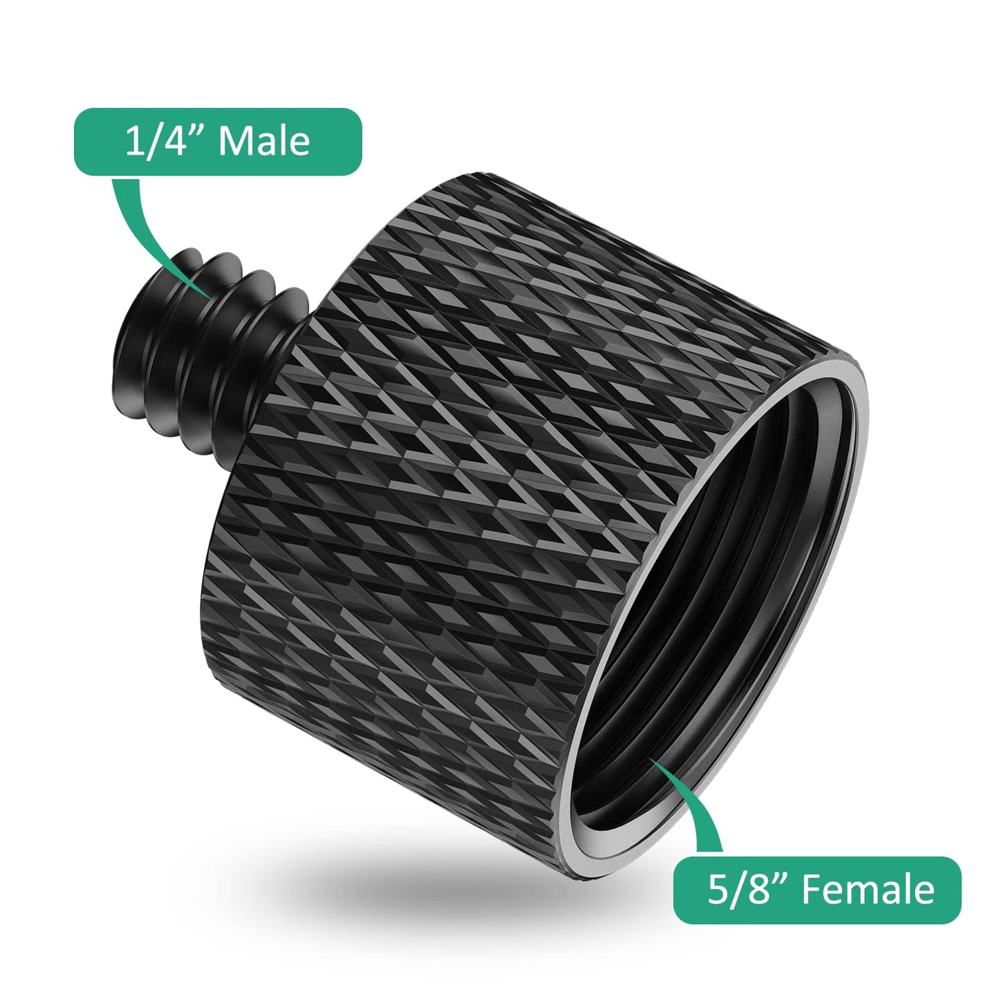 Rigych 5/8 Female to 1/4 Male Mic Stand Adapter 4 Pcs 1/4 to 5/8 Mic Screw Adapter for Camera Mount Mic Mount Tripod Stand Monitor