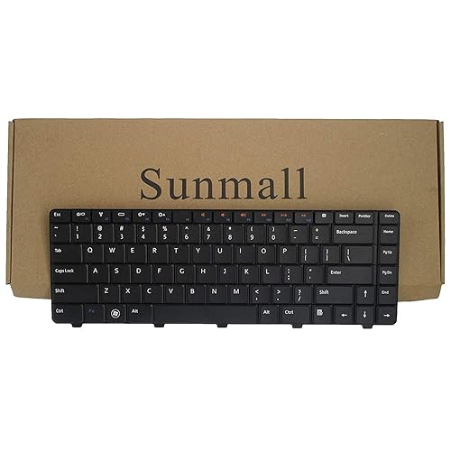 SUNMALL Laptop Replacement Keyboard Compatible with Dell Inspiron 14V 14R N4010 N4030 N3010 N5030 M5030 Series Black US Layout